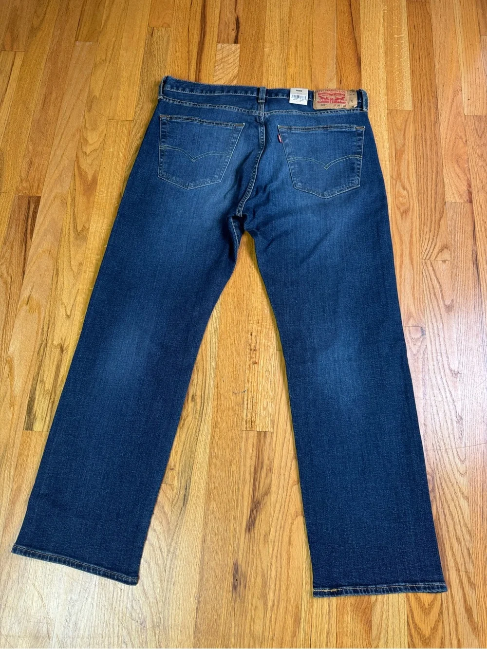 NWT Levis 501 Original Fit Advanced Stretch Mens 36x30Straight Leg Jeans Button
